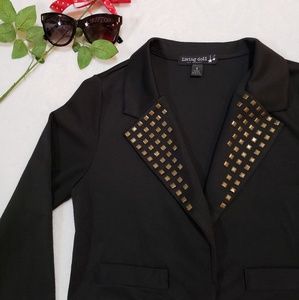 Studded Cropped Blazer